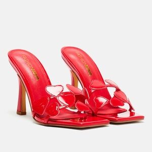 Red Sweetheart Heels
